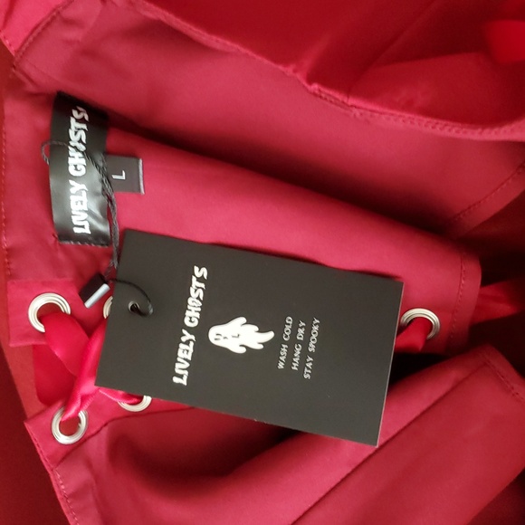*NWT* Lively Ghosts Draconian Red Corset Top with Ribbon Details - Picture 11 of 16